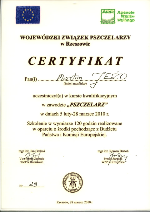 �wiadectwo zawodowe