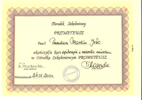 �wiadectwo szkoleniowe