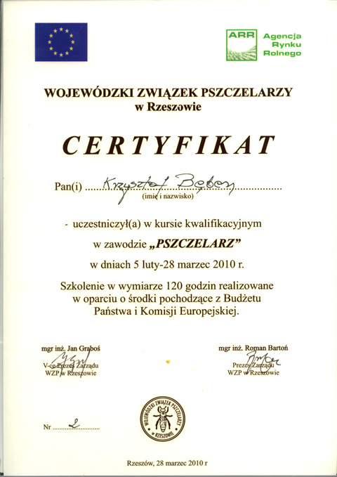 �wiadectwo zawodowe