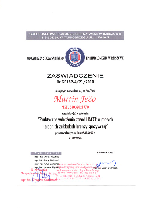 �wiadectwo zawodowe